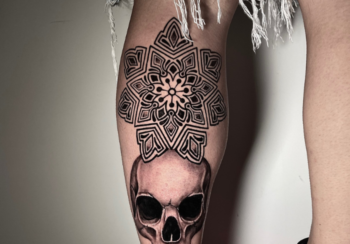 skull tattoo ibiza